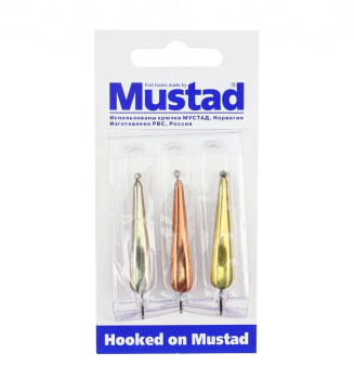 Набор зимних блесен Mustad Игра 3,8 гр 3 шт/упак