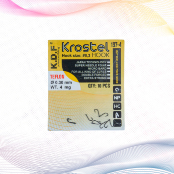 Крючки KDF Кростел/Krostel 197-4 №0,3