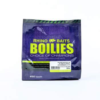 Бойлы тонущие Rhino Baits Ананас / Pineapple N-Butyric 14 мм 500 г