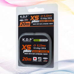 Поводковый материал KDF Ксс Плус/XS Plus 0,22 мм 20 м 13,6 кг цв песочный
