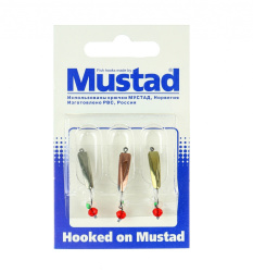 Набор зимних блесен Mustad Альфа+шар 1,3 гр 3 шт/упак