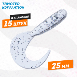Съедобная силиконовая приманка твистер KDF Пантион/Pantion 25 мм цв A5
