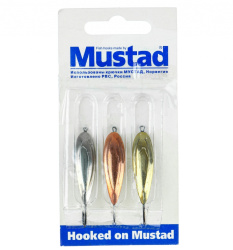 Набор зимних блесен Mustad Овал 5,4 гр 3 шт/упак