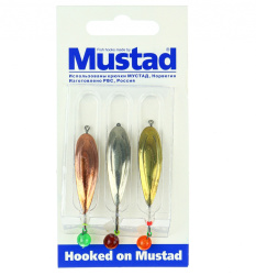 Набор зимних блесен Mustad Овал+шар 5,4 гр 3 шт/упак