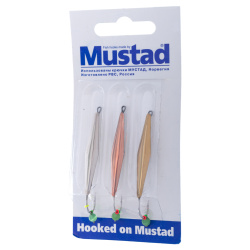 Набор зимних блесен Mustad Охта+шар 3 гр 3 шт/упак