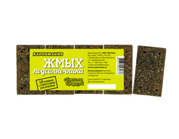 Макуха подсолнечника прессованная CM Горох-кукуруза 450 гр