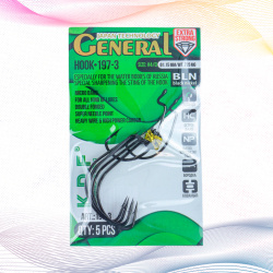 Крючки офсетные KDF Генерал/General 197-3 №4/0