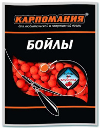 Бойлы тонущие CM Клубника 14 мм 750 гр