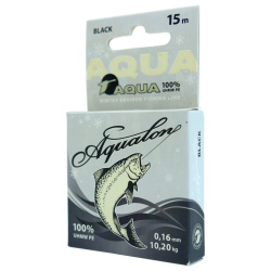 Плетеный шнур Aqua Аквалон/Aqualon черный 0,16 мм 15 м