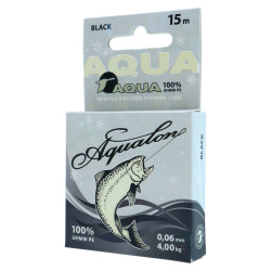 Плетеный шнур Aqua Аквалон/Aqualon черный 0,06 мм 15 м
