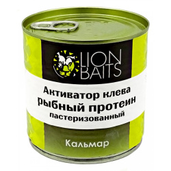 Активатор клева Lion Baits Рыбный протеин Кальмар 430 мл