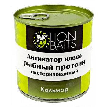 Активатор клева Lion Baits Рыбный протеин Кальмар 430 мл