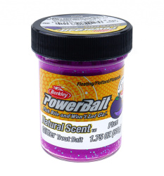Форелевая паста Berkley Натурал Сцент Глиттер Траут Бейт / Natural Scent Glitter Trout Bait Слива / Plum цвет фиолетовый с блеском SAP-1525278