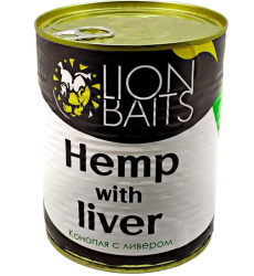 Зерновая смесь Lion Baits Конопля с ливером 900 мл
