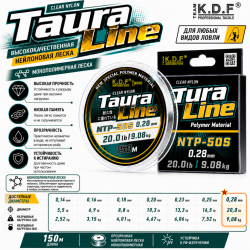 Леска монополимерная NTP-50S KDF Таура Лайн/Taura Line 0,28 мм 150 м