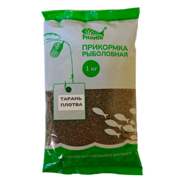 Прикормка Fishmir Тарань-Плотва Черная 1 кг