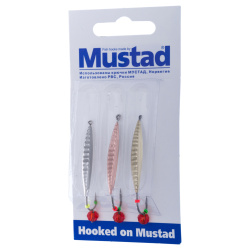 Набор зимних блесен Mustad Хищник PR-53+шар 2,8 гр 3 шт/упак