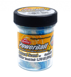Форелевая паста Berkley Натурал Сцент Глиттер Траут Бейт / Natural Scent Glitter Trout Bait Чеснок Белый/Неоново-синий / Garlic White/Neon Blue цвет бело-неоново-синий с блеском SAP-1290578
