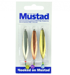 Набор зимних блесен Mustad Прибрежная+шар 6,5 гр 3 шт/упак
