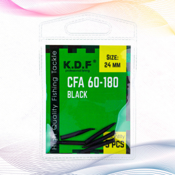 Конус силиконовый KDF 60-180 24 мм цв черный 5 шт/упак