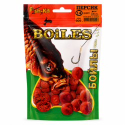 Бойлы тонущие Fishka Персик 14 мм 100 гр
