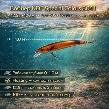 Воблер KDF Спэшл колорс/Special colors 8041 12,5 гр 100 мм цв 005