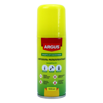 Аэрозоль репеллентный от комаров, мошек и слепней Argus 100 мл