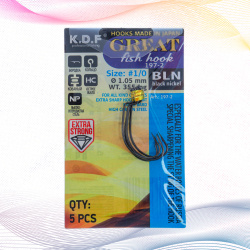 Крючки офсетные KDF Грейт Фиш/Great Fish 197-2 №1/0