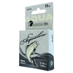 Плетеный шнур Aqua Аквалон/Aqualon черный 0,10 мм 15 м