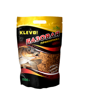 Прикормка базовая Klevo Красный цвет 2,5 кг