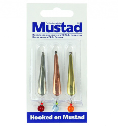 Набор зимних блесен Mustad Игра+шар 3,8гр 3 шт/упак