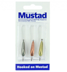 Набор зимних блесен Mustad Малая окуневая 1,7 гр 3 шт/упак