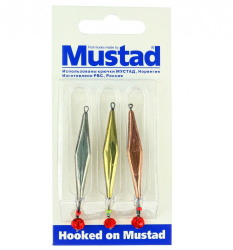 Набор зимних блесен Mustad Хищник PR-54+шар 3 гр 3 шт/упак