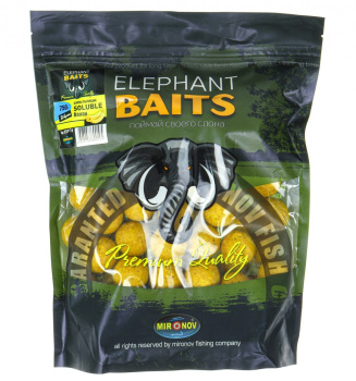 Бойлы пылящие Elephant Baits Банан 24 мм 750 гр