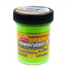 Форелевая паста Berkley Натурал Сцент Глиттер Траут Бейт / Natural Scent Glitter Trout Bait Сыр Шартрез / Cheese Chartreuse цвет желто-зеленый с блеском SAP-1376753