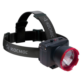 Фонарь налобный светодиодный аккумуляторный Космос KOCAccuH1