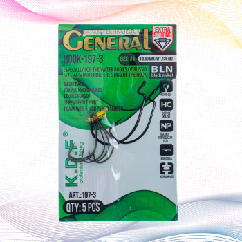 Крючки офсетные KDF Генерал/General 197-3 №4
