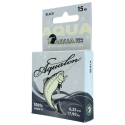 Плетеный шнур Aqua Аквалон/Aqualon черный 0,25 мм 15 м