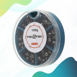 Набор грузил AK Фиш ту Фиш / Fish2Fish CLH1-28 120 г