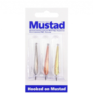 Набор зимних блесен Mustad Хищник PR-52 3,3 гр 3 шт/упак