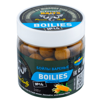 Бойлы тонущие Elephant Baits Кукуруза 14 мм 100 гр