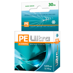 Плетеный шнур Aqua Ультра айсберг/Ultra Iceberg 0,25 мм 30 м