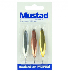 Набор зимних блесен Mustad Прибрежная 6,5 гр 3 шт/упак