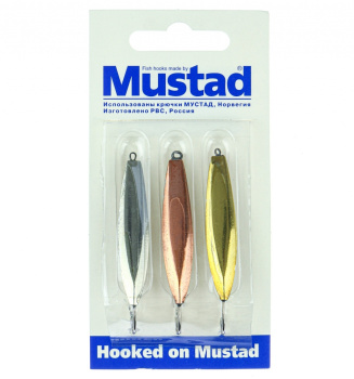 Набор зимних блесен Mustad Прибрежная 6,5 гр 3 шт/упак