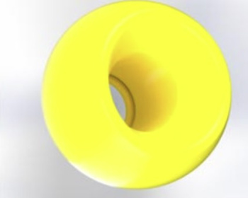 Шар нахлыстовый 3,8 мм цв жёлтый