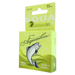 Плетеный шнур Aqua Аквалон/Aqualon оливковый 0,16 мм 15 м