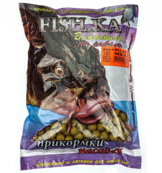 Бойлы тонущие Fishka Мед 14 мм 800 гр