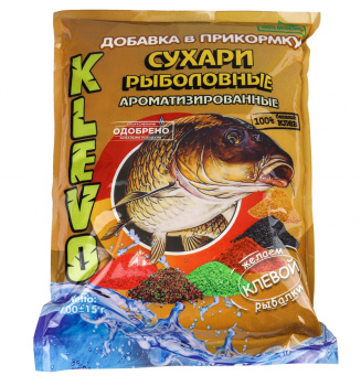Сухари рыболовные Klevo Червь 700 гр