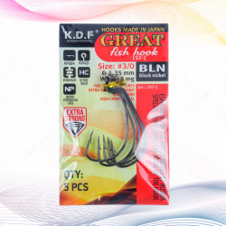 Крючки офсетные KDF Грейт Фиш/Great Fish 197-1 №3/0