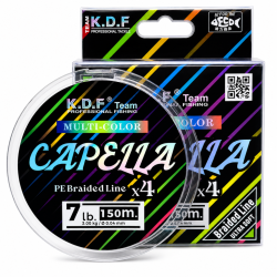 Плетеный шнур KDF Капелла/Capella X4 PE 0,06 мм 150 м